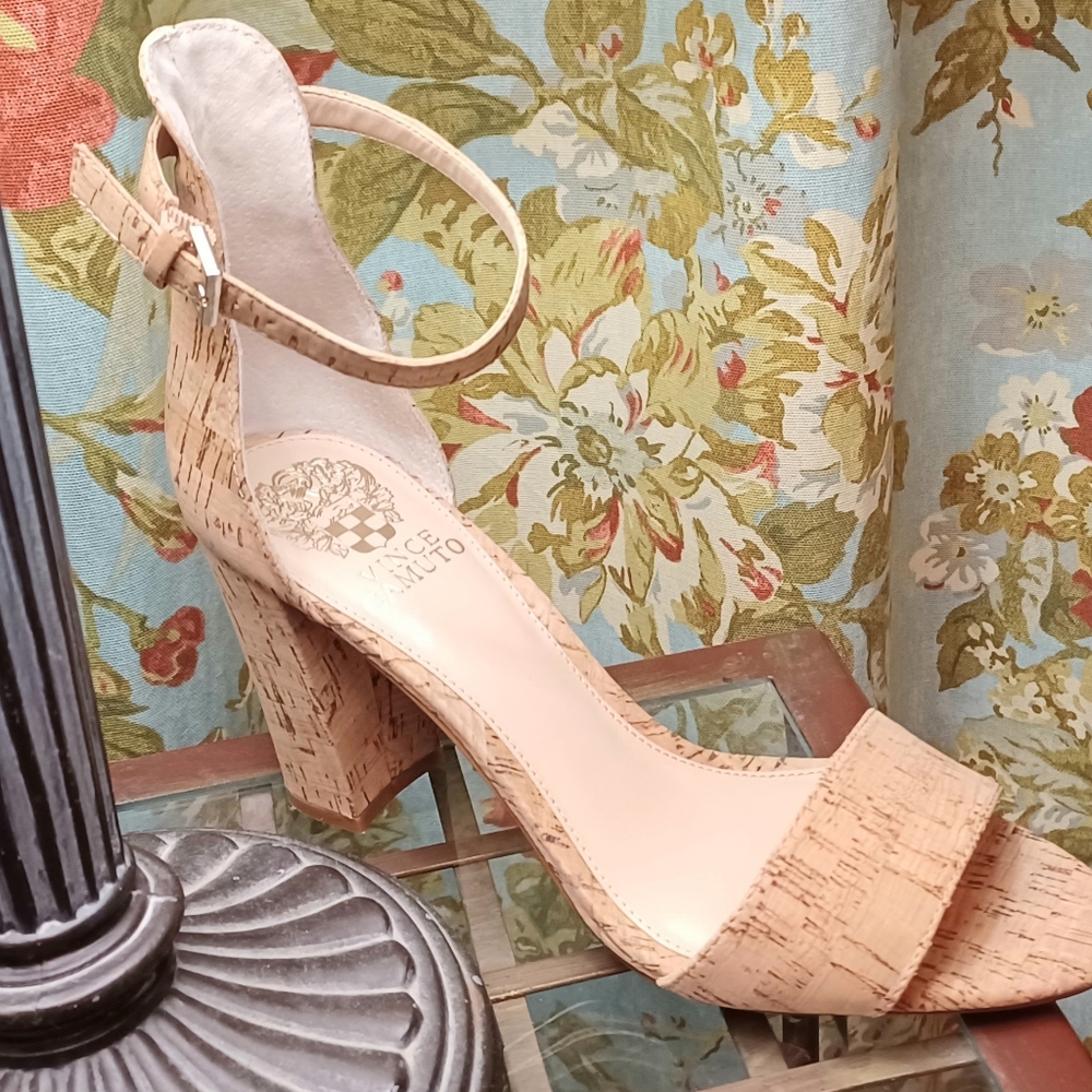 New Vince Camuto Cork Pumps